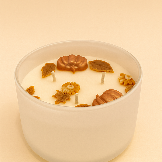 Cozy White Pumpkin-Golden Season by Mi Casa Mi Paz